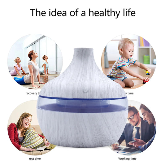 Clearance Sale New Portable Aroma Essential Oil Diffuser LED Aroma Aromatherapy Humidifier Home Decor Clearance