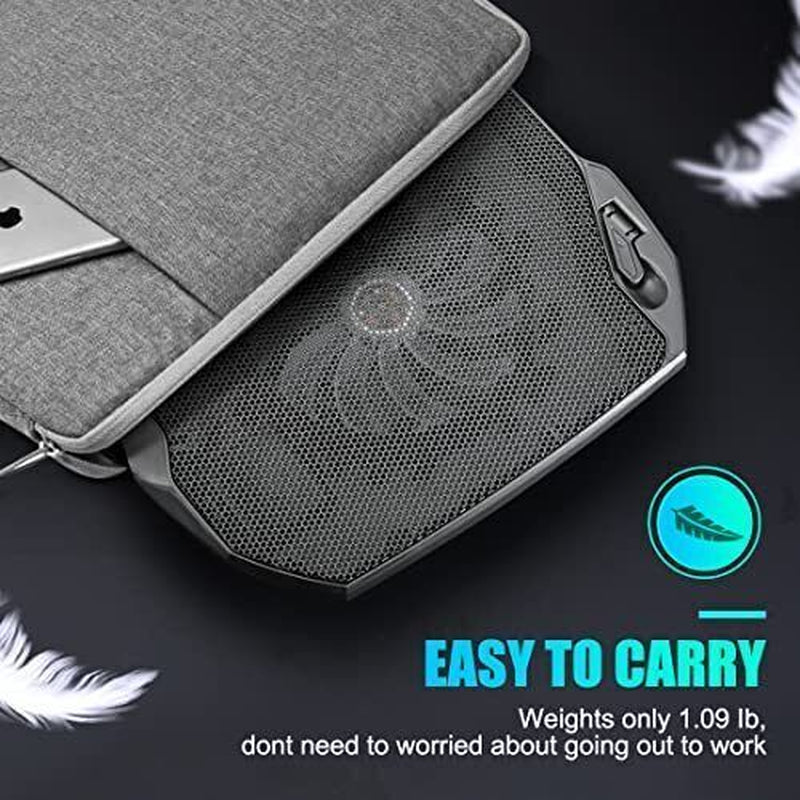 Laptop Cooling Pad, Gaming Laptop Cooler with 2 Quiet Big Fans, RGB 7 Color